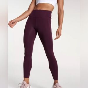 Avia Activewear Legging  burgundy Size M High Rise Women Scents transparent